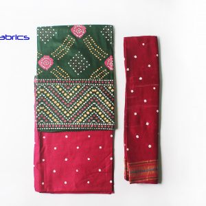 Buy Hand Pigment Bandhani Print Dress Materials Online-SANVI0008