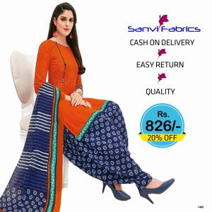 Sanvi Fabrics Patiala Suits Dress - 1405